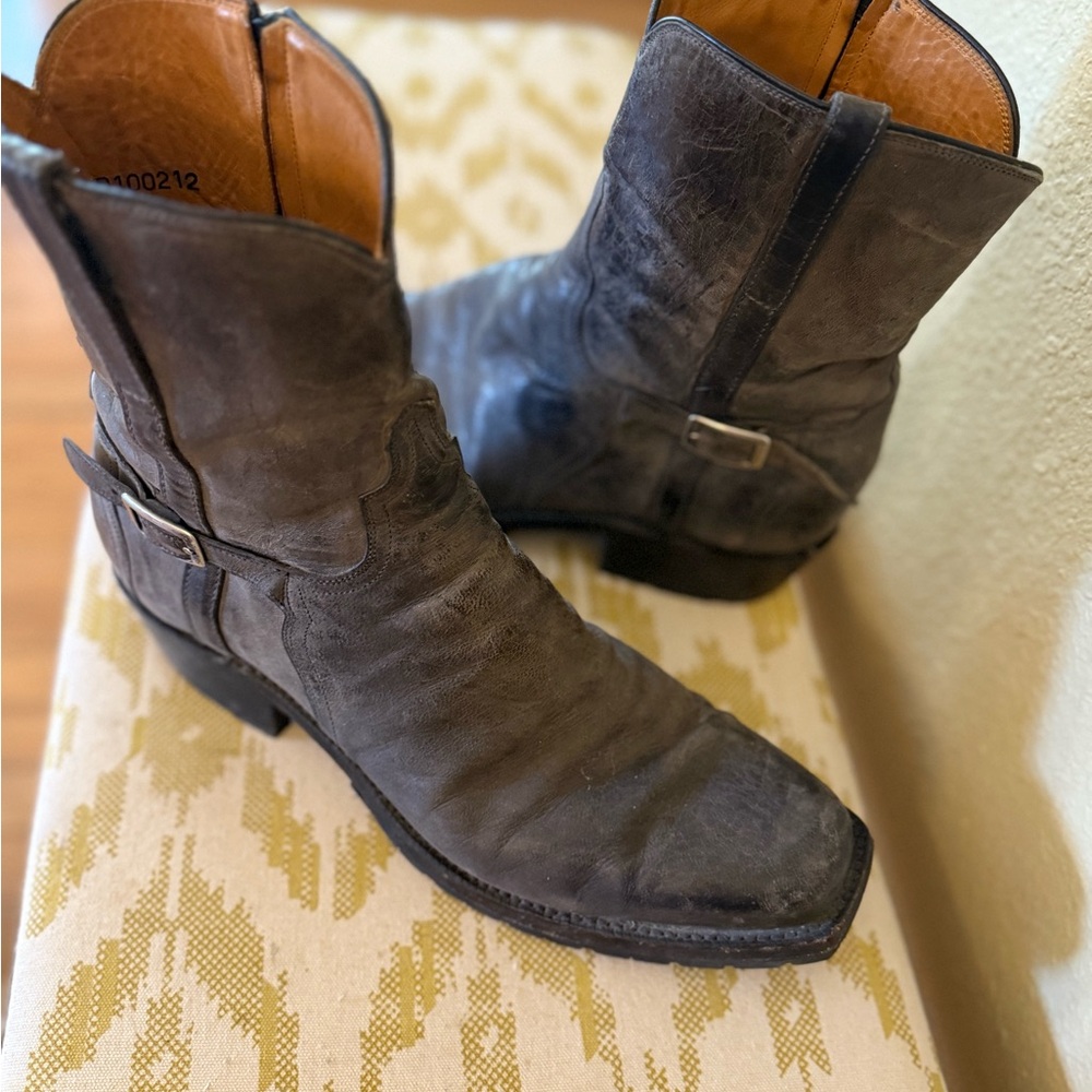 Lucchese Brown Cowboy Western Boots Classic Leather
